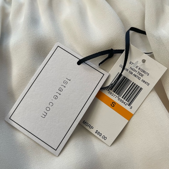 💖NWT💖 High Tide Peasant Top Antique White 1 State - Picture 4 of 5